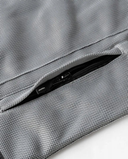 Ozone Dart Silver/Black tekstilinė motociklininko striukė