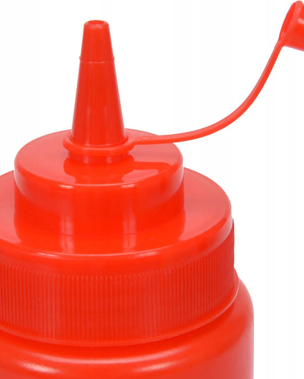 Padažų dozatorius 350 ml raudonas