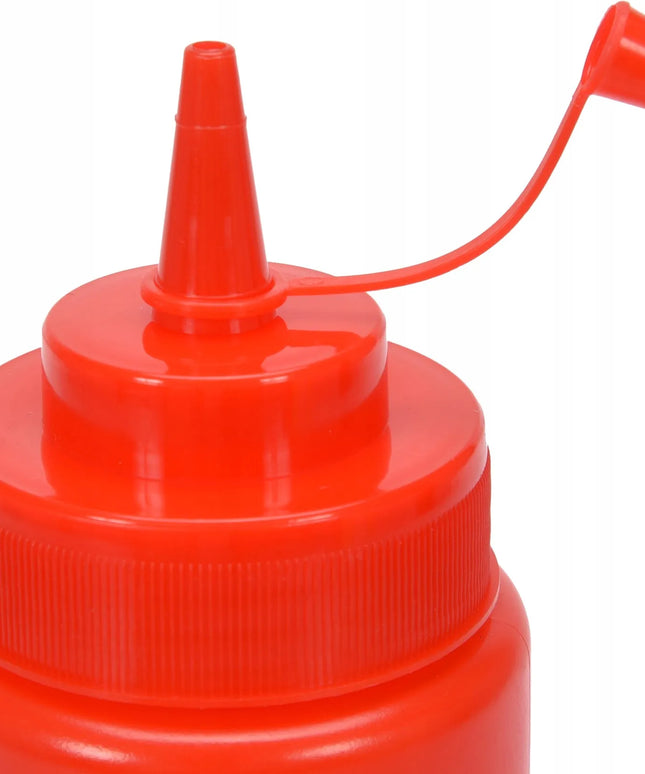Padažų dozatorius 350 ml raudonas