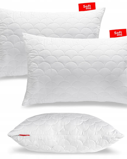 2 x Pagalvės 50x70 cm su Antialerginiu Užpildu ir Užtrauktuku