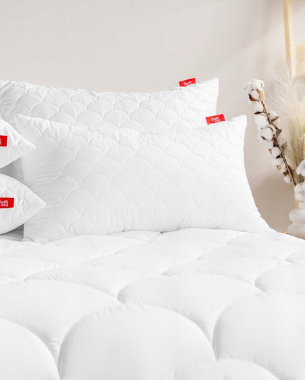 2 x Pagalvės 50x70 cm su Antialerginiu Užpildu ir Užtrauktuku