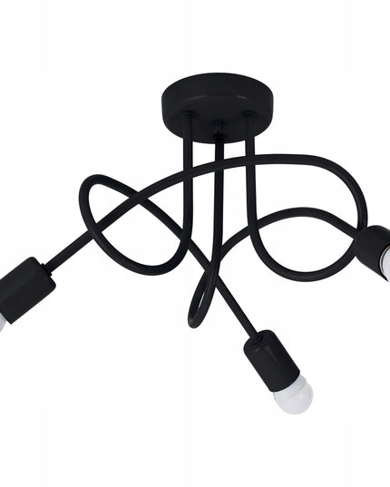 Moderni loft stiliaus pakabinama lubinė lempa „Edison“ (3xE27)