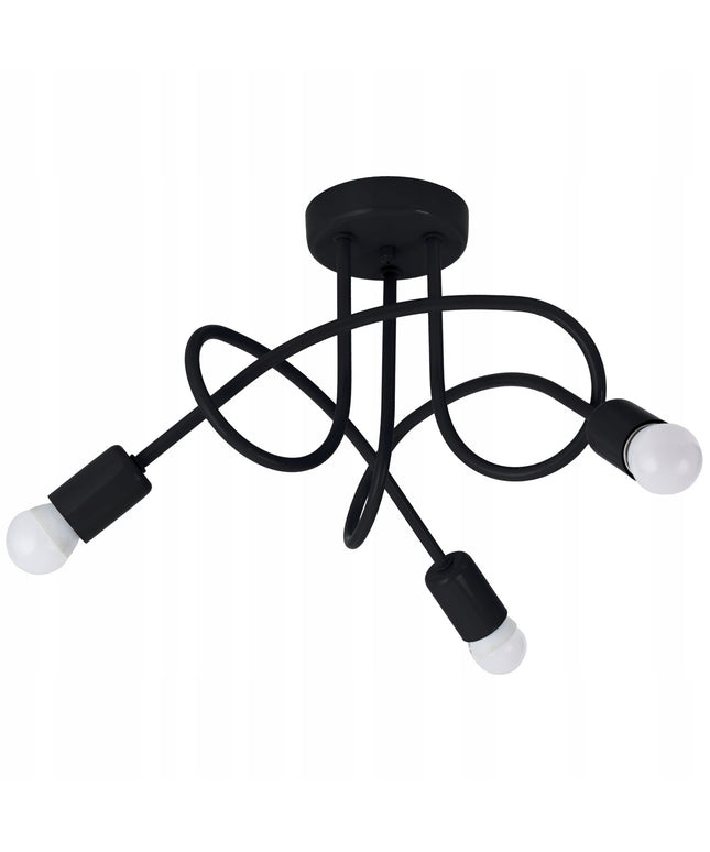 Moderni loft stiliaus pakabinama lubinė lempa „Edison“ (3xE27)