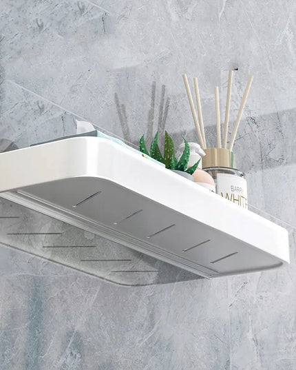 Pakabinama vonios lentyna LOFT 40 cm balta, metalinė