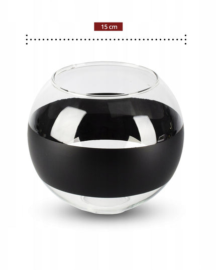 Pakabinamas lubinis šviestuvas su stikliniais rutuliais ir juoda juosta (Luxolar, E27)