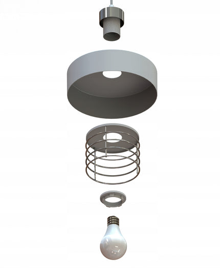 Pakabinamas šviestuvas Loft Edison juodas matinis, E27, aukščio reguliavimas, 2 elektros grandinės, 12–16 m²