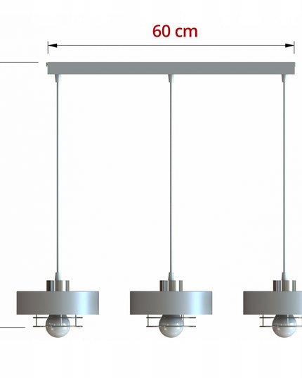 Pakabinamas šviestuvas Loft Edison juodas matinis, E27, aukščio reguliavimas, 2 elektros grandinės, 12–16 m²