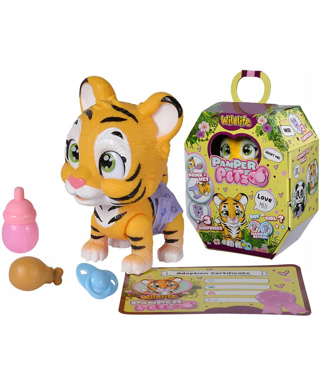 Pamper Petz interaktyvus tigriukas Pieluszkowy Gang figūrėlė Simba