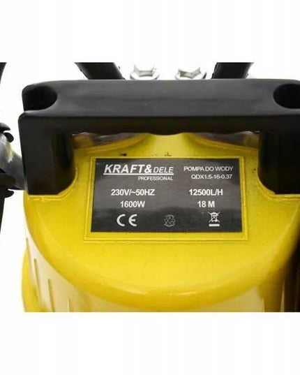 Panardinamasis vandens siurblys su plūde 1600W 1" KD759