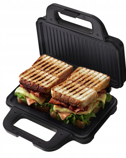 Panini sumuštinių keptuvė – elektrinė grilinė 2in1 Camry CR 3067, 1400W, nelimpanti danga, XXL plokštės