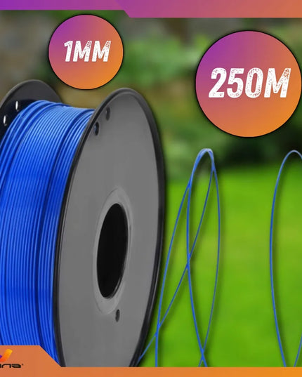Papildomas laidas elektriniam piemeniui 250m sustiprintas 1mm | MĖLYNAS