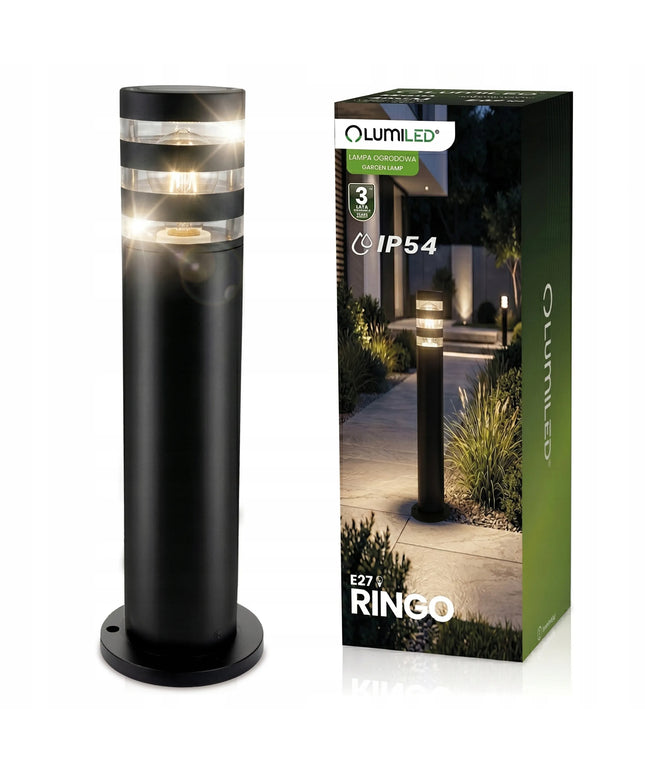 Pastatomas lauko sodo šviestuvas stulpas, IP54, E27 LED, 40 cm, vandeniui atsparus