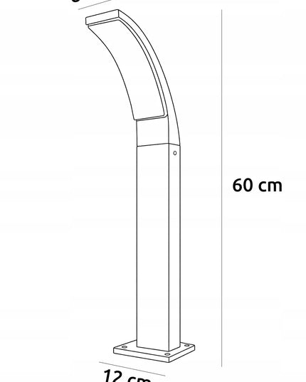 Pastatomas LED sodo šviestuvas SuperLED stulpas 60 cm 12W 1320lm 4000K