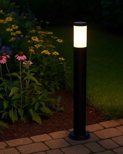 Pastatomas sodo LED šviestuvas stulpas 80cm išorinis E27 LED