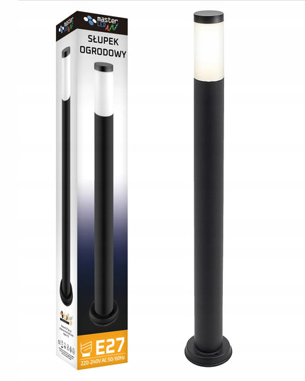 Pastatomas sodo LED šviestuvas stulpas 80cm išorinis E27 LED