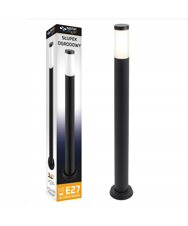 Pastatomas sodo LED šviestuvas stulpas 80cm išorinis E27 LED