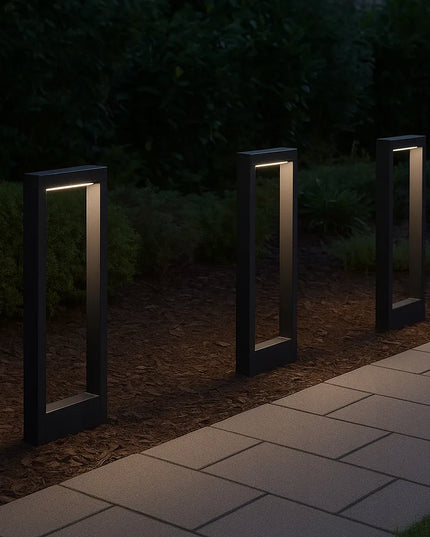 Pastatomas sodo šviestuvas stulpas 60cm 762lm, lauko, 4000K LED, juodas