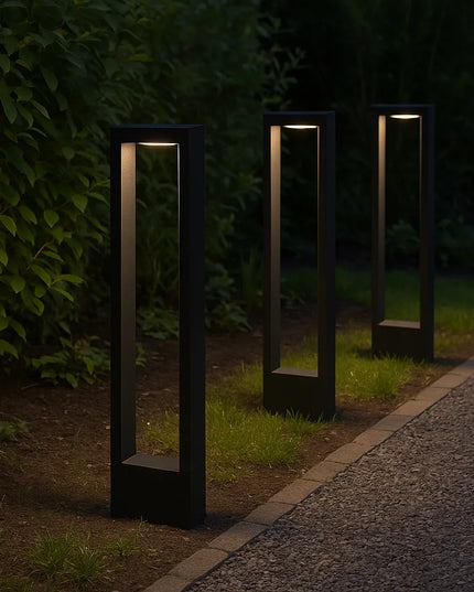 Pastatomas sodo šviestuvas stulpas 60cm 762lm, lauko, 4000K LED, juodas