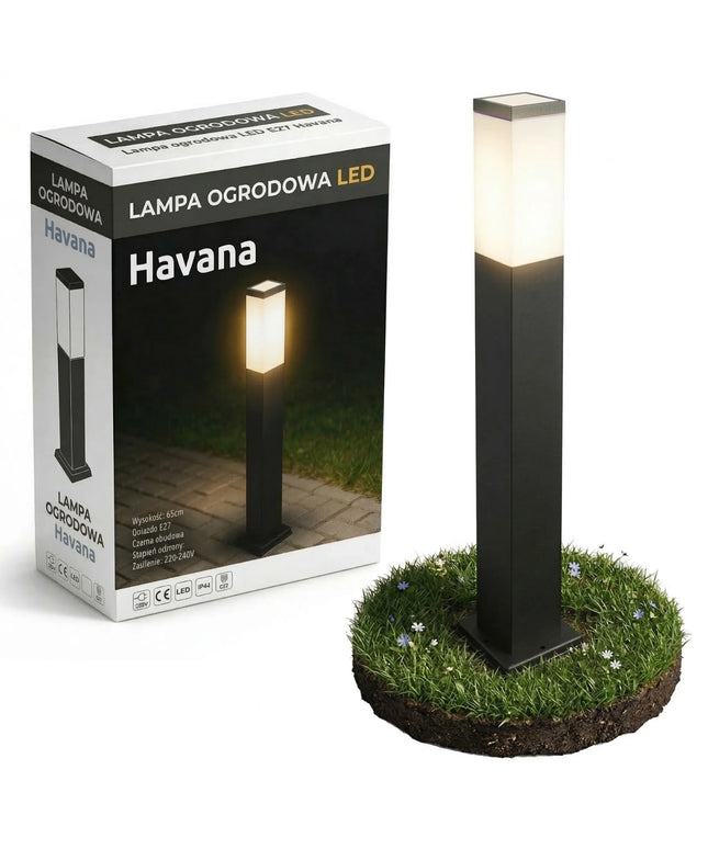 Pastatomas sodo šviestuvas stulpas 65cm lauko E27 LED