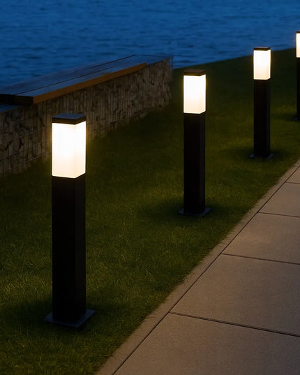 Pastatomas sodo šviestuvas stulpas 65cm lauko E27 LED