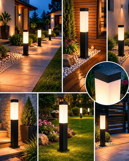 Pastatomas sodo šviestuvas stulpas Berge LED 60cm E27 dekoratyvinis aukštos kokybės