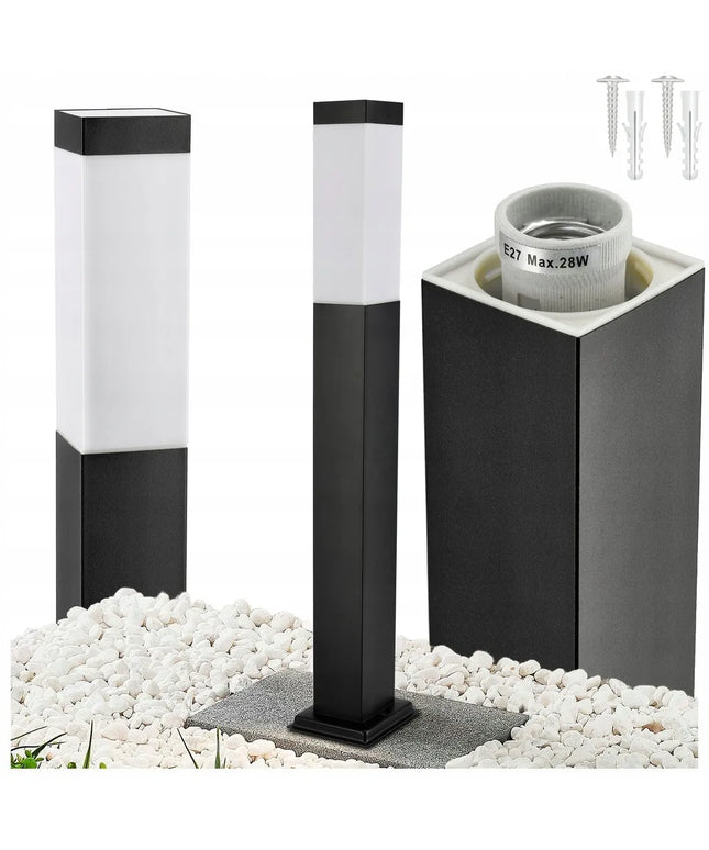 Pastatomas sodo šviestuvas stulpas Berge LED 60cm E27 dekoratyvinis aukštos kokybės