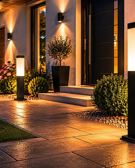 Pastatomas sodo šviestuvas stulpas Berge LED 60cm E27 dekoratyvinis aukštos kokybės