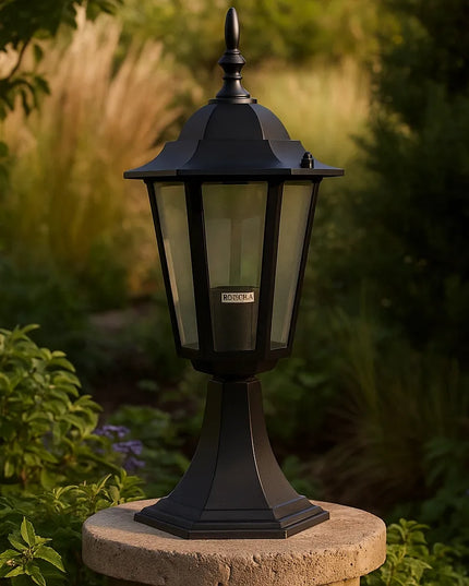 Pastatomas sodo šviestuvas stulpas LED 40cm lauko E27