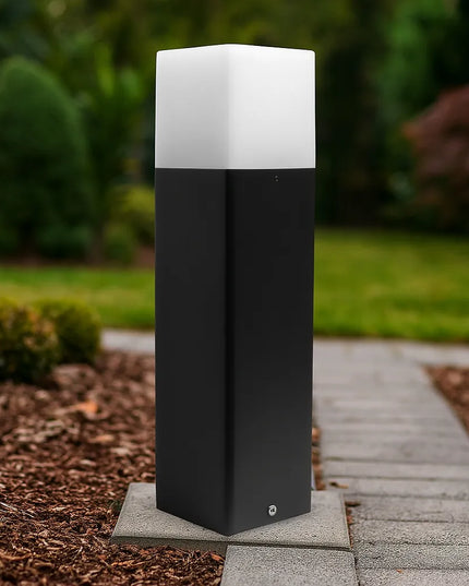 Pastatomas sodo šviestuvas stulpelis 32cm lauko E27 JUODAS LED