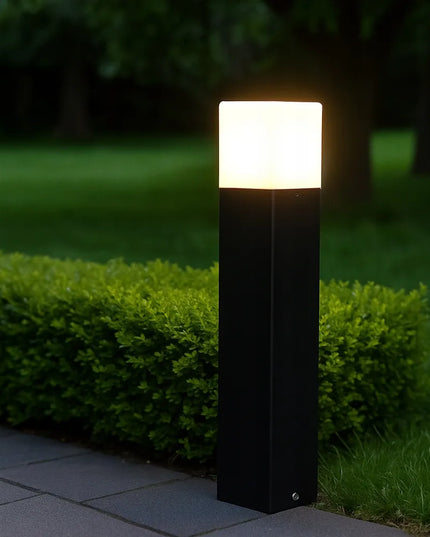 Pastatomas sodo šviestuvas stulpelis 32cm lauko E27 JUODAS LED