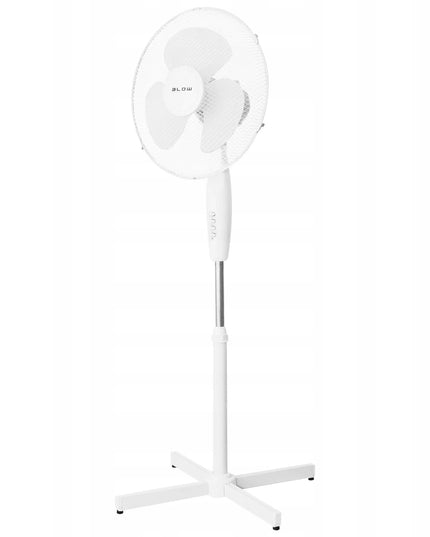 Pastatomas ventiliatorius BLOW 55W 40cm su reguliuojamu aukščiu ir osciliacija