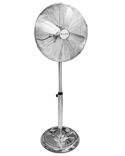 Pastatomas ventiliatorius BLOW su 4 mentėmis, 60W, 125cm, tylus ir galingas metalinis