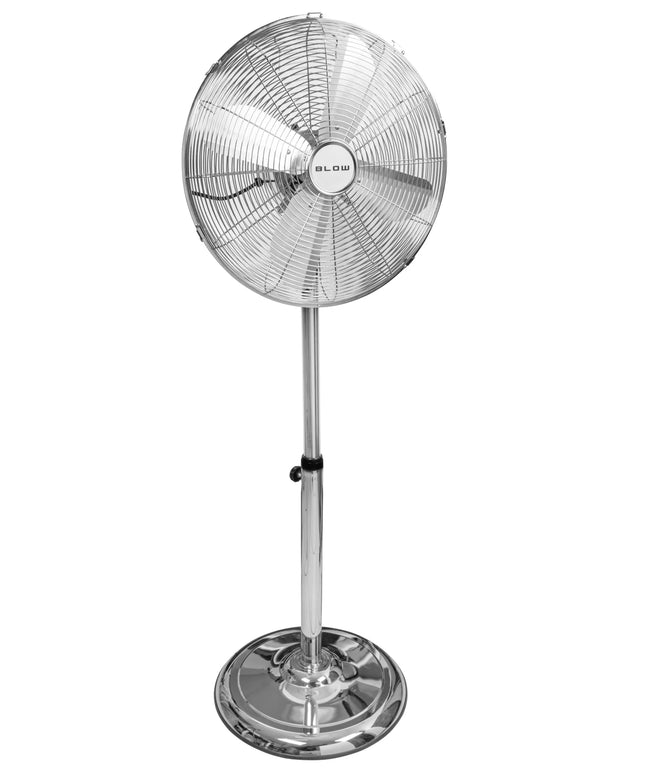 Pastatomas ventiliatorius BLOW su 4 mentėmis, 60W, 125cm, tylus ir galingas metalinis