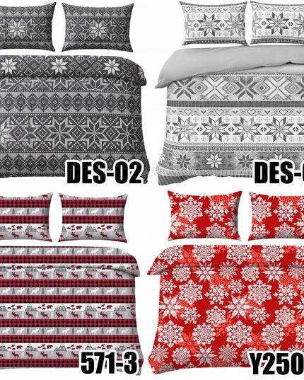 Patalynės komplektas 160x200 + 2x70x80 medvilnės satinas, ĮVAIRŪS RAŠTAI