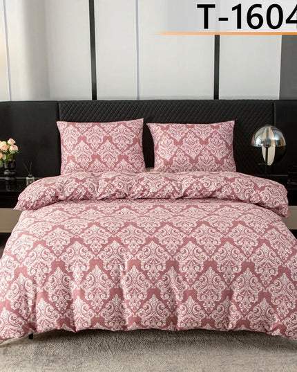 Patalynės komplektas 200x220 + 2 užvalkalai pagalvėms raštas T-1604