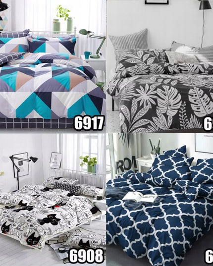 Patalynės komplektas 220x200 + 2x 70x80 medvilnės satinas ĮVAIRŪS RAŠTAI PASIRINKTI