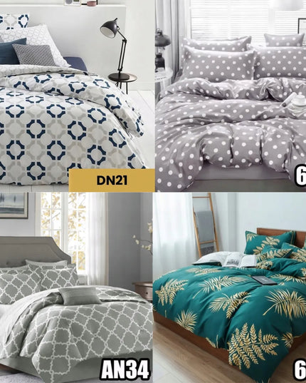 Patalynės komplektas 220x200 + 2x 70x80 medvilnės satinas ĮVAIRŪS RAŠTAI PASIRINKTI