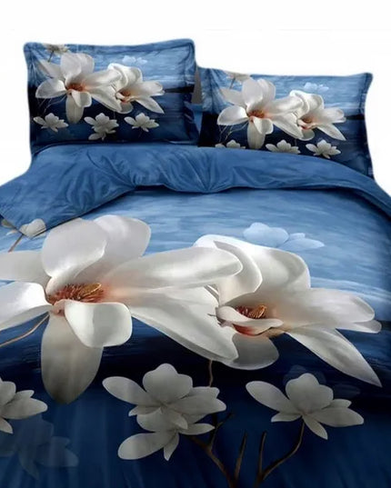Patalynės komplektas 3D 200x220cm medvilnės satinas 4 dalių
