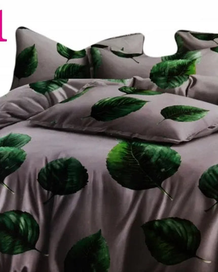 Patalynės komplektas 3D 200x220cm medvilnės satinas 4 dalių