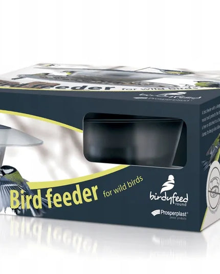 Paukščių lesykla Birdyfeed Round pilka akmens spalvos