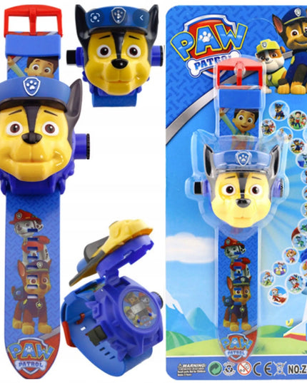 PAW Patrol 3D laikrodis su Chase projektoriumi