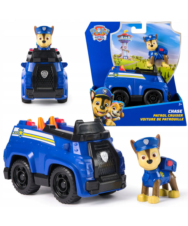 PAW PATROL CHASE policijos automobilis su figūrėle 2 viename rinkinys