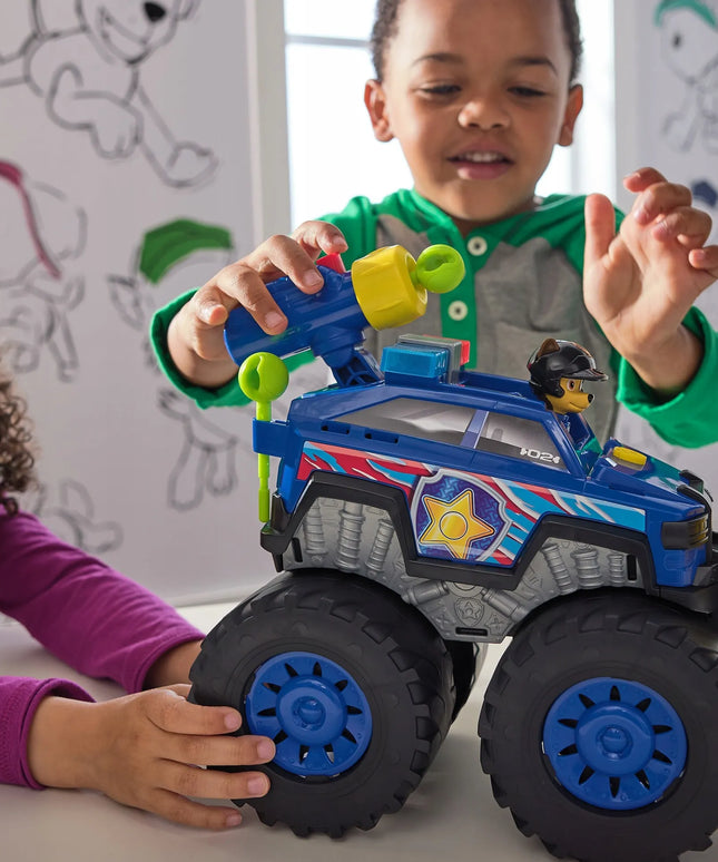 PAW Patrol Chase visureigis Rescue Wheels Deluxe su šviesos ir garso efektais 28 cm