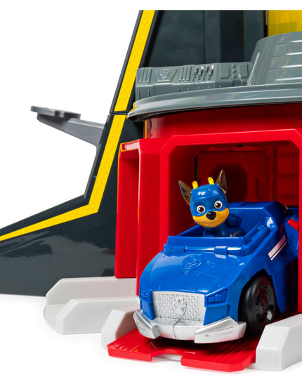 PAW PATROL didelė stebėjimo bokšto bazė, Chase figūrėlė, Mighty Pups, 84 cm + DOVANA