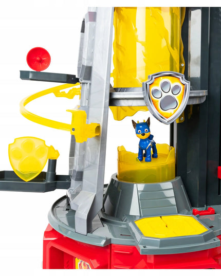 PAW PATROL didelė stebėjimo bokšto bazė, Chase figūrėlė, Mighty Pups, 84 cm + DOVANA