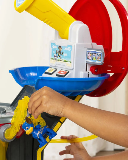 PAW PATROL didelė stebėjimo bokšto bazė, Chase figūrėlė, Mighty Pups, 84 cm + DOVANA