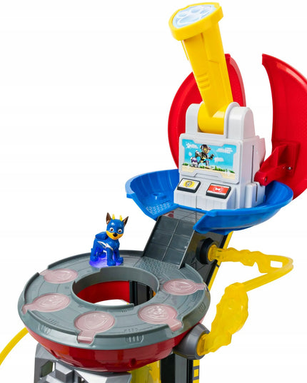 PAW PATROL didelė stebėjimo bokšto bazė, Chase figūrėlė, Mighty Pups, 84 cm + DOVANA