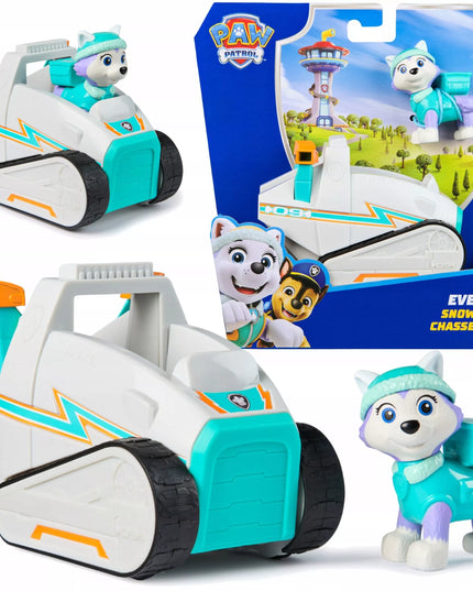 Paw Patrol Everest sniego rogės transporto priemonė su figūrėle