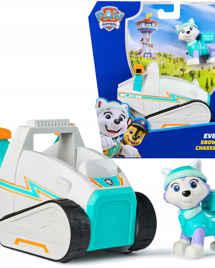 Paw Patrol Everest sniego rogės transporto priemonė su figūrėle