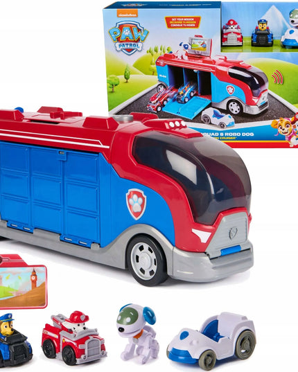 PAW Patrol Patrolojės su transporto priemonėmis ir Robo-šuniuku Mission Cruiser 38 cm